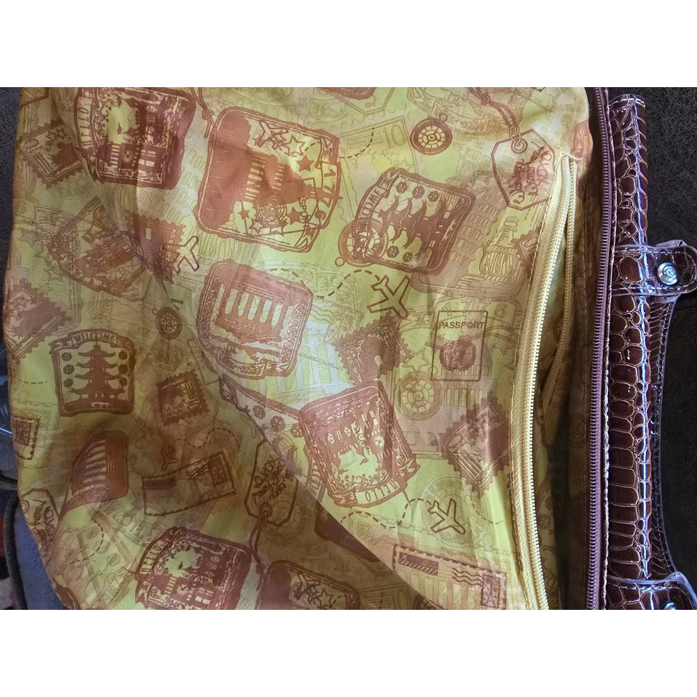 Samantha Brown Navy& Brown Croc-Embossed Dowel Bag - Picture 10 of 11